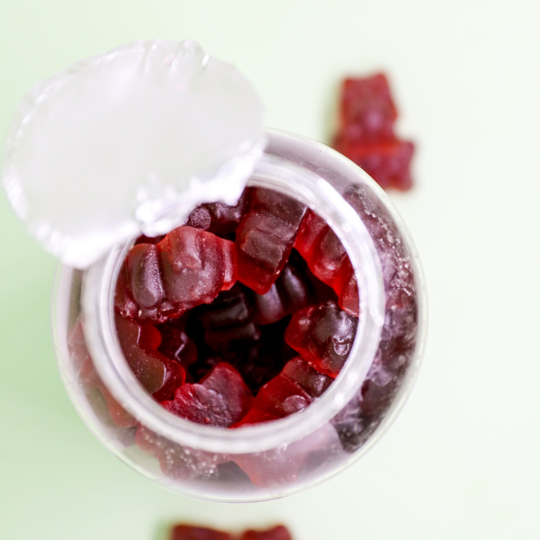 Hemp extract and melatonin sleep support supplement gummies