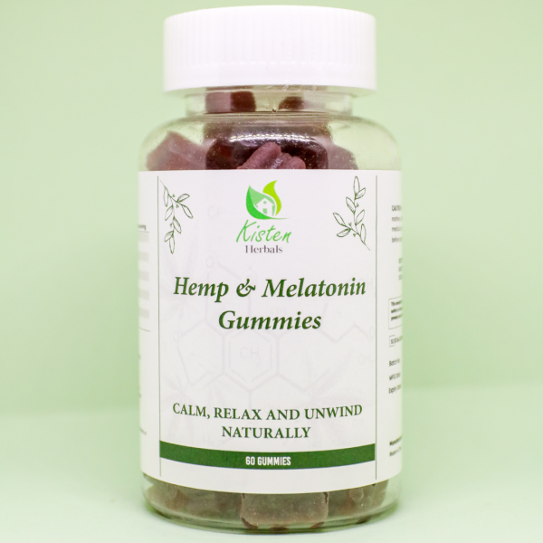 Natural sleep support supplement with hemp and melatonin benefits