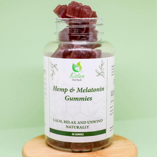 Hemp and Melatonin capsules for sleep and relaxation support